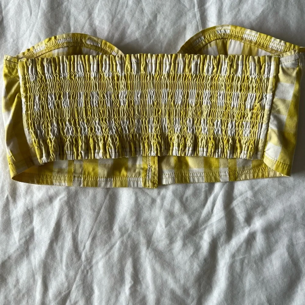 gilly hicks holister gingham bandeau -holister - Picture 2 of 3